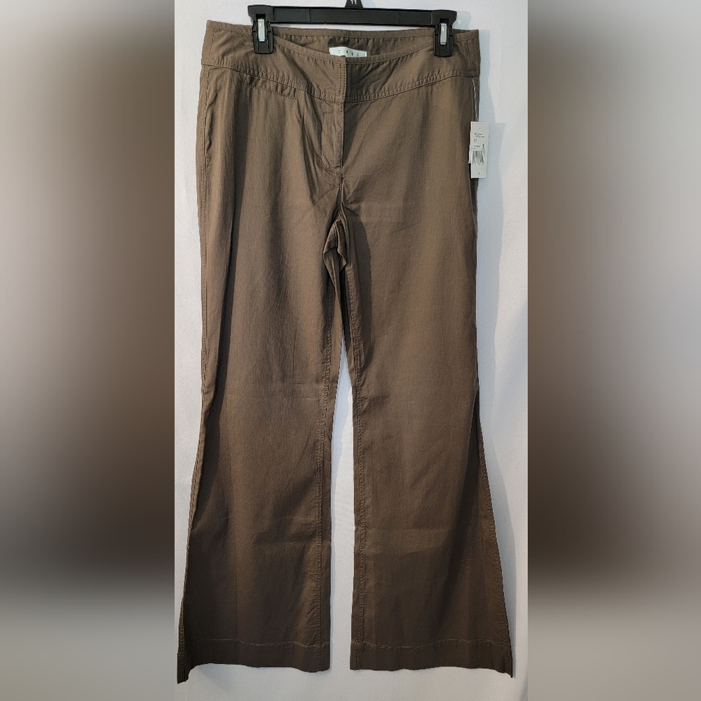 NWT CAbi Chocolate Brown Trousers Size 8